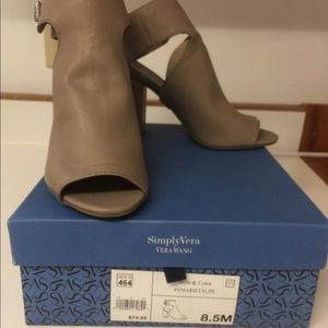 Simply Vera Open Toe Heels
